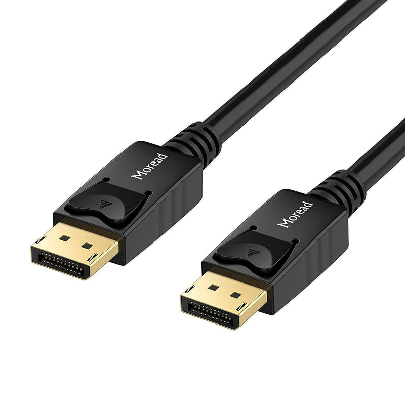 Moread DisplayPort to DisplayPort Cable, 6 Feet, Gold-Plated Display Port Cable (4K@60Hz, 2K@144Hz) DP Cable Compatible with Computer, Desktop, Laptop, PC, Monitor, Projector - Black 1