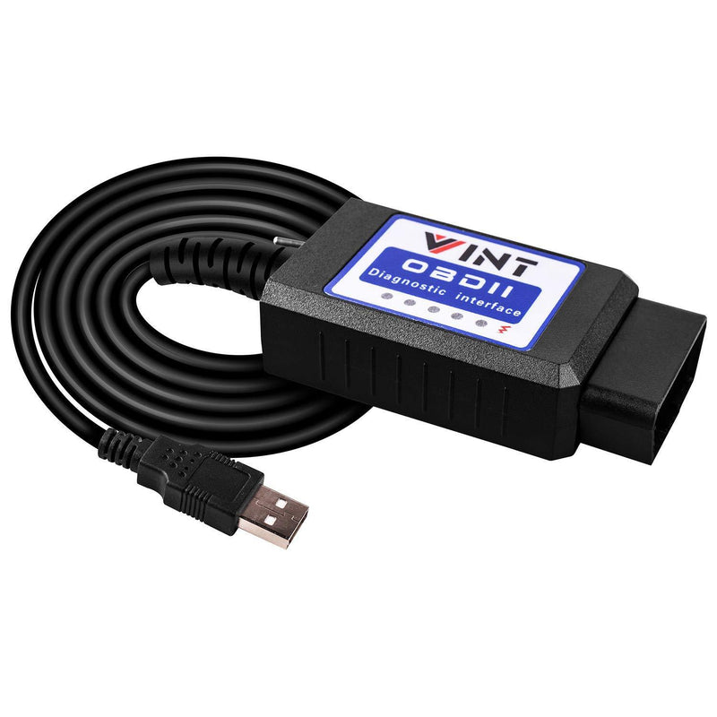 OBD2 Adapter FORSCan VINT-TT55502 ELMconfig ELM327 modified For all Windows compatible with Ford Cars F150 F250 and Light Pickup Truck Scan Tool, Code Reader MS-CAN HS-CAN Switch