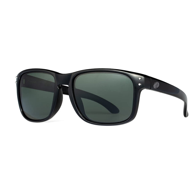 Bnus italy made classic sunglasses corning real glass lens w. polarized option Black / Polarized Green G15(m) Polarized Size:56mm(M)