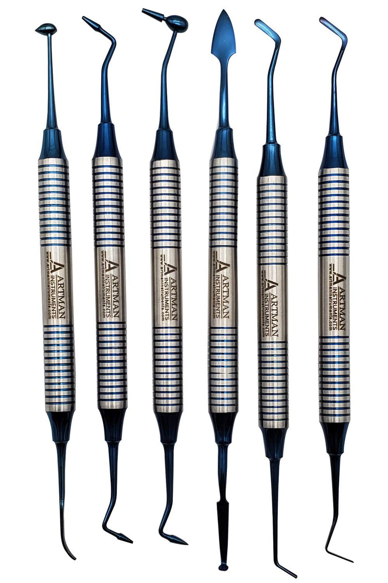 Dental Amalgam Filling Instrument Composite Shaper Carver Burnisher and Plugger by Artman Instruments (Composite Filling Instruments Kit) Composite Filling Instruments Kit