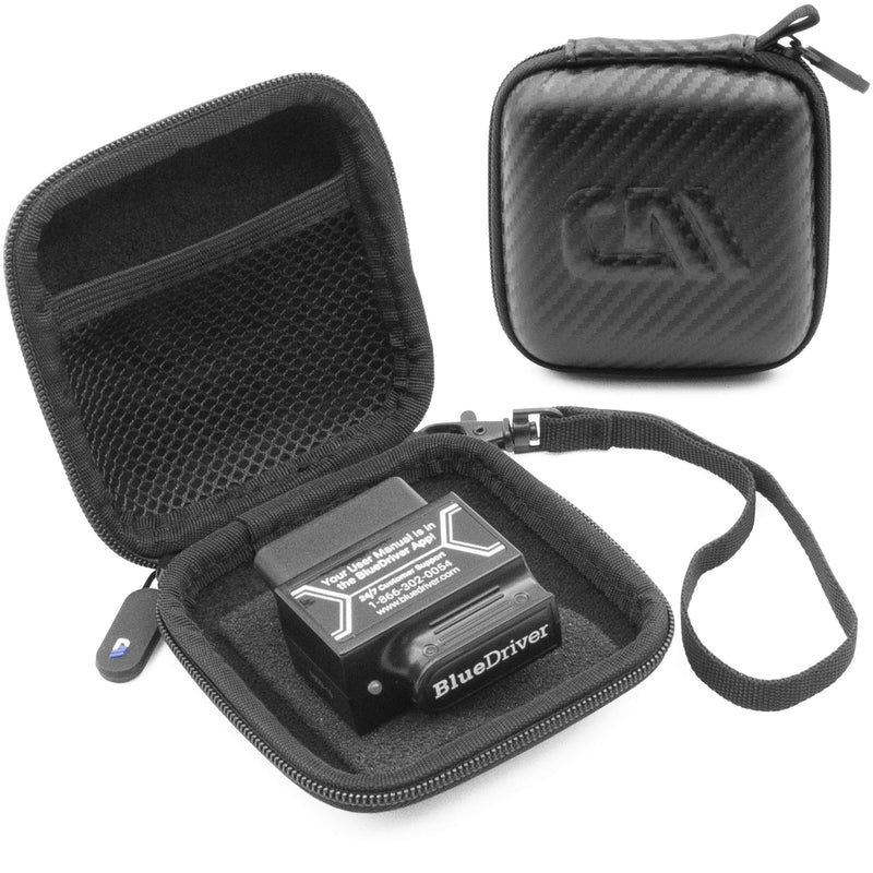 CASEMATIX Car and Auto Mini Carry Case Compatible with BlueDriver Bluetooth Professional OBDII OBD2 Scan Tool Monitor