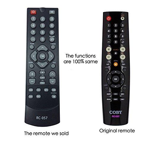 Smartby Replaced COBY RC-057 RC057 Remote Control for COBY TFTV1925 TFTV2225 EDTV1935 TFTV1925 TFTV2225 TFTV2425 TFTV4028 LEDTV3226 LEDTV5536 TFTV3229 LEDTV1935 TFTV1925 TFTV2225 TFTV2425 TFTV4028
