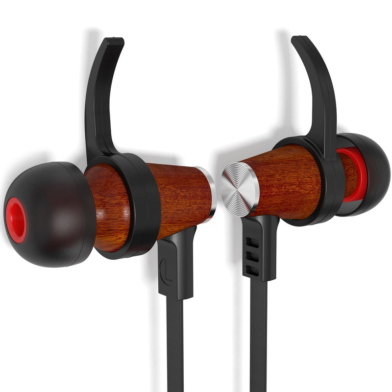 Symphonized XTC Wireless Earphones, Bluetooth Stereo in Ear Headphones, Active Earbuds with in-Line Mic and Volume Controls, for Gym, Sport, Travel (Black) Black