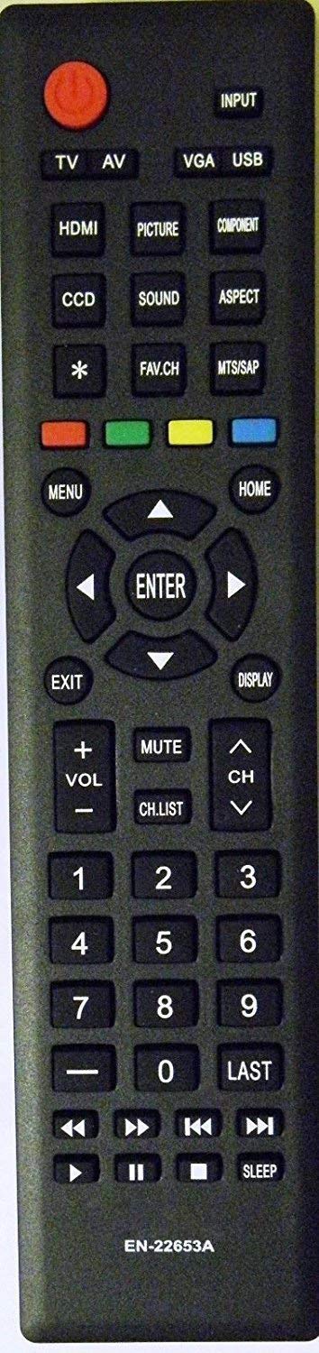 Smartby Remote Control Compatible with Hisense TV 46K360M 40K360MN 32A320 32K20D 39A320 40H3 40K20D 40K24D Replacement for Hisense EN-22653A