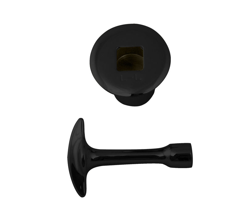 Westbrass R500-62 3/4" NPSM Gas Fire Pit and Fireplace Log Lighter Key Valve Trim Kit, 1-Pack, Matte Black 1 Pack