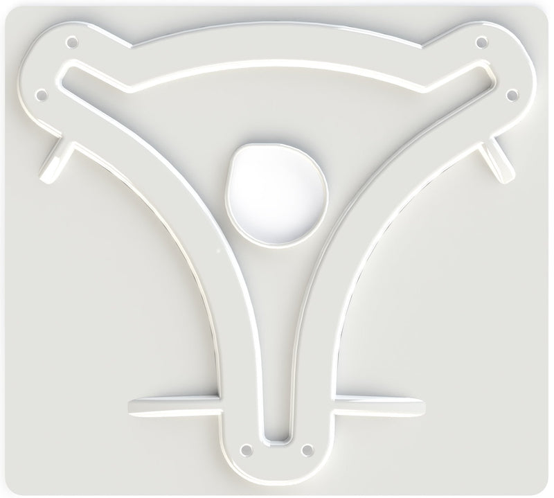 KING MB8200 Antenna Mounting Plate for KING Jack and OmniPro OTA Antennas Jack Optional Mounting Bracket White
