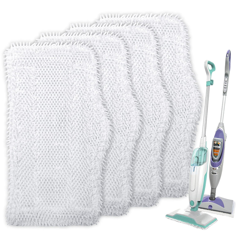 Flammi 4 Pack Steam Mop Replacement Pad for Shark SK410, SK435CO, SK460, SK140, SK141, S3101, S3250, S3251, S1000 Series Steam Mop Pads
