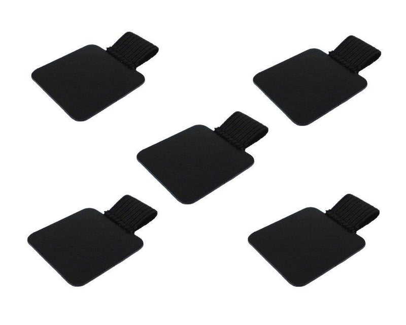 yueton 5pcs Self-Adhesive Leather Pen Holder with Elastic Loop for Notebooks, Journals, Planners and Calendars