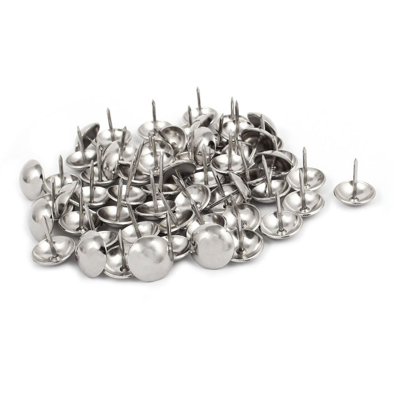 uxcell 19mm Dia Stainless Steel Thumbtack Upholstery Decorative Tack Nail Pushpin 60PCS