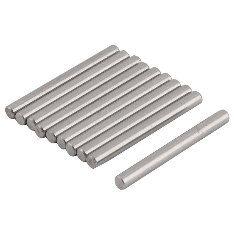 uxcell Straight Retaining 3mm x 30mm 304 Stainless Steel Dowel Pins Rod Fasten Elements 10 Pcs
