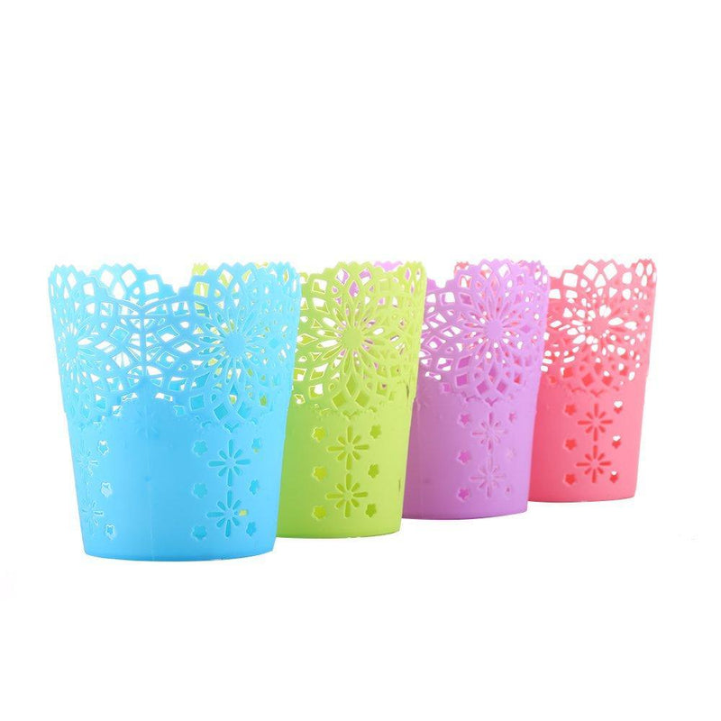 Pen Pencil Holder Cup,Colorful Office Desktop Storage Organizer Pen Pencil Holder Basket, Pack of 4