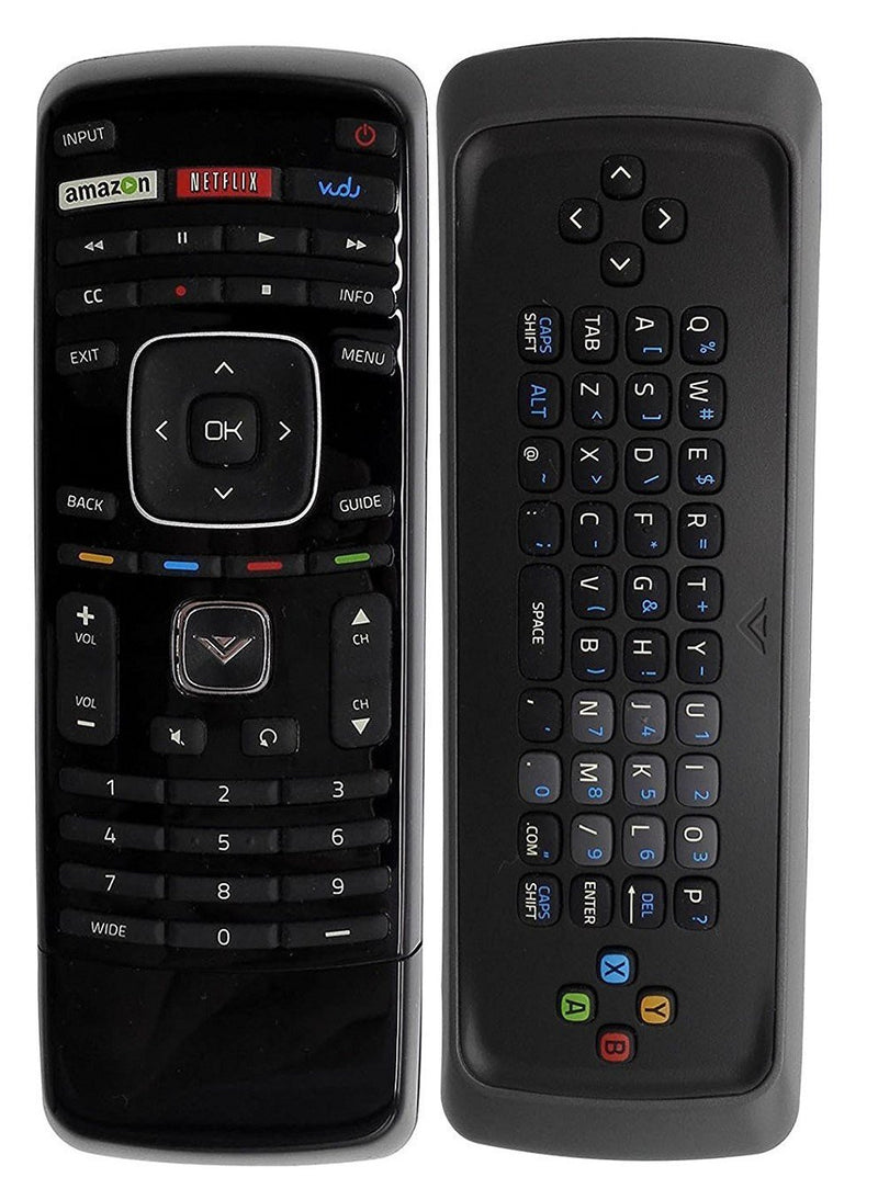 New Smartby XRT300 Remote Control with Keyboard for Vizio TV M320SR M420SR M470NV M550NV M470VSE M650VSE M550VSE M3D460SR E3D320VX D500I-B1 D650I-B2 E231I-B1 with Amazon Netflix Vudu app