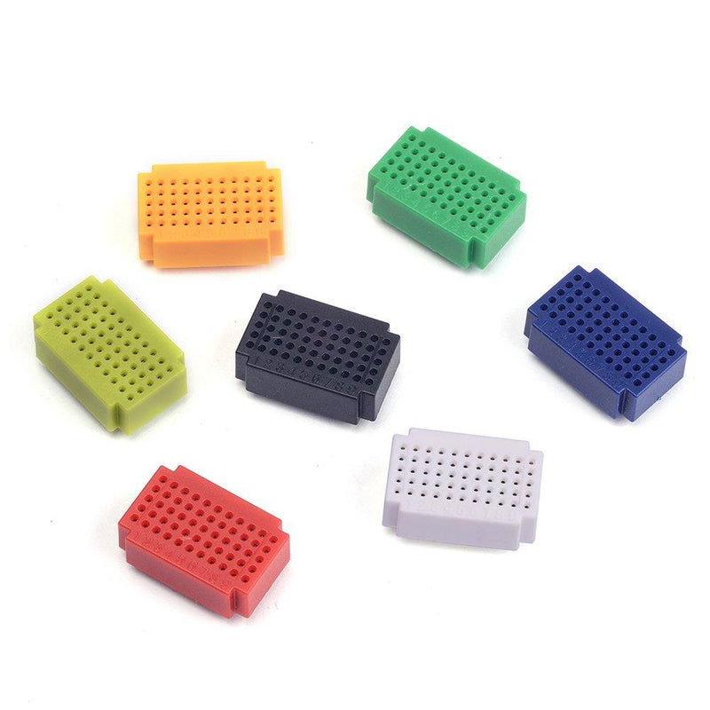 Cylewet 55 Tie Points Mini Solderless Bread Board PCB Circuit Board for Arduino 3 x 2cm (Pack of 7) CYT1030