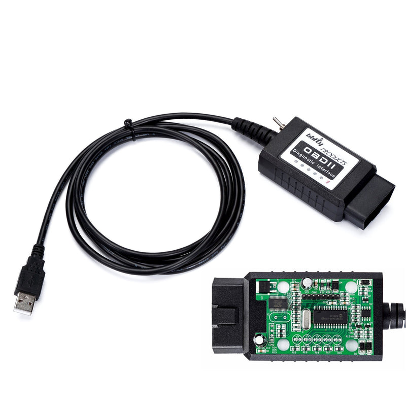 bbfly-BF32302 USB modified FTDI chip OBD-II Scan Tool for Windows bbflyFORScan HS-CAN / MS-CAN OBD2