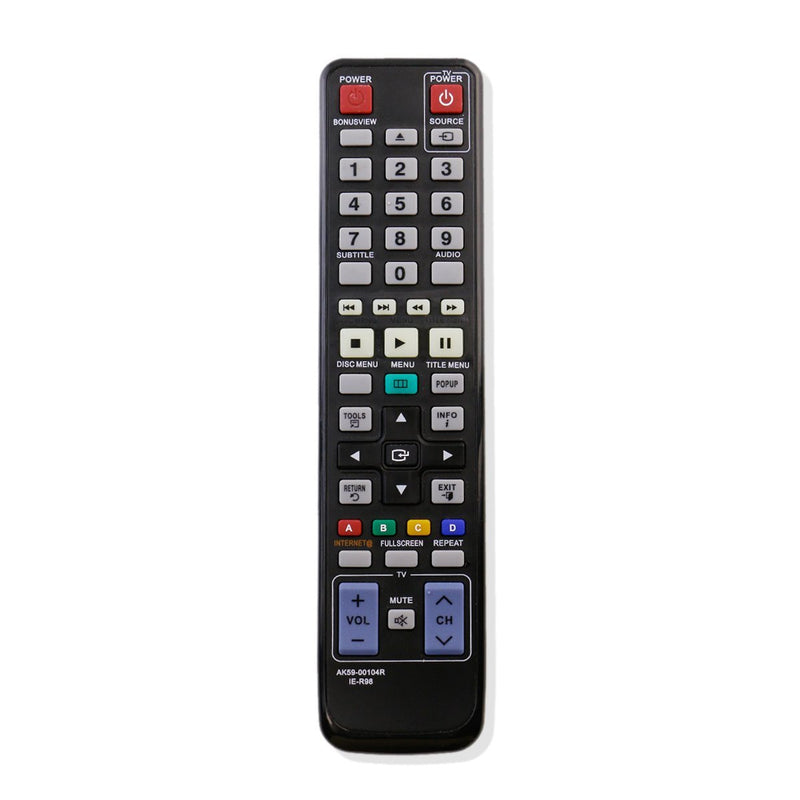 ZdalaMit AK59-00104R Replaced Remote Control fit for Samsung Blu-ray Player BD-P1590M BD-P1595 BD-P1600 BD-D5700 BD-D6100C BD- D6500 BD-C5500 BD-C7500 BD-C6900 BD-C5300 BD-C5300C/ZA