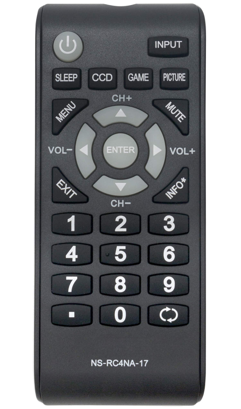 New Remote NS-RC4NA-17 NSRC4NA17 fit for Insignia LCD TV NS-24D310NA17 NS-24D510MX17 NS-24D510NA17 NS-32D310MX17 NS-32D310NA17 NS-32D311NA17 NS-39D310NA17 NS-40D510MX17 NS-40D510NA17 NS-48D510NA17
