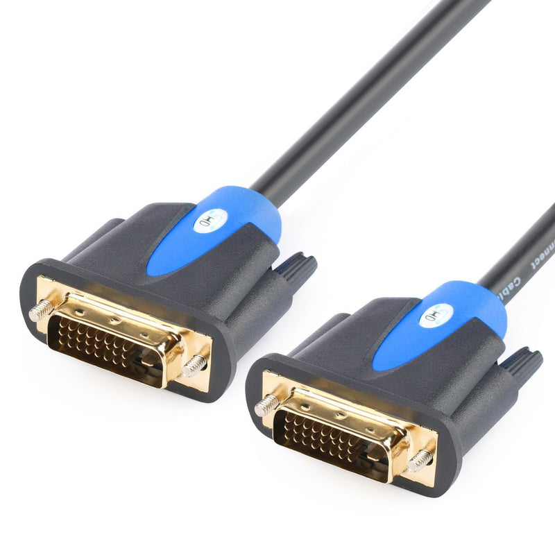 DVI Cable 10Feet,SHD DVI to DVI 24+1 Male to Male Dual Link DVI-D Monitor Cable for PC HDTV Projector