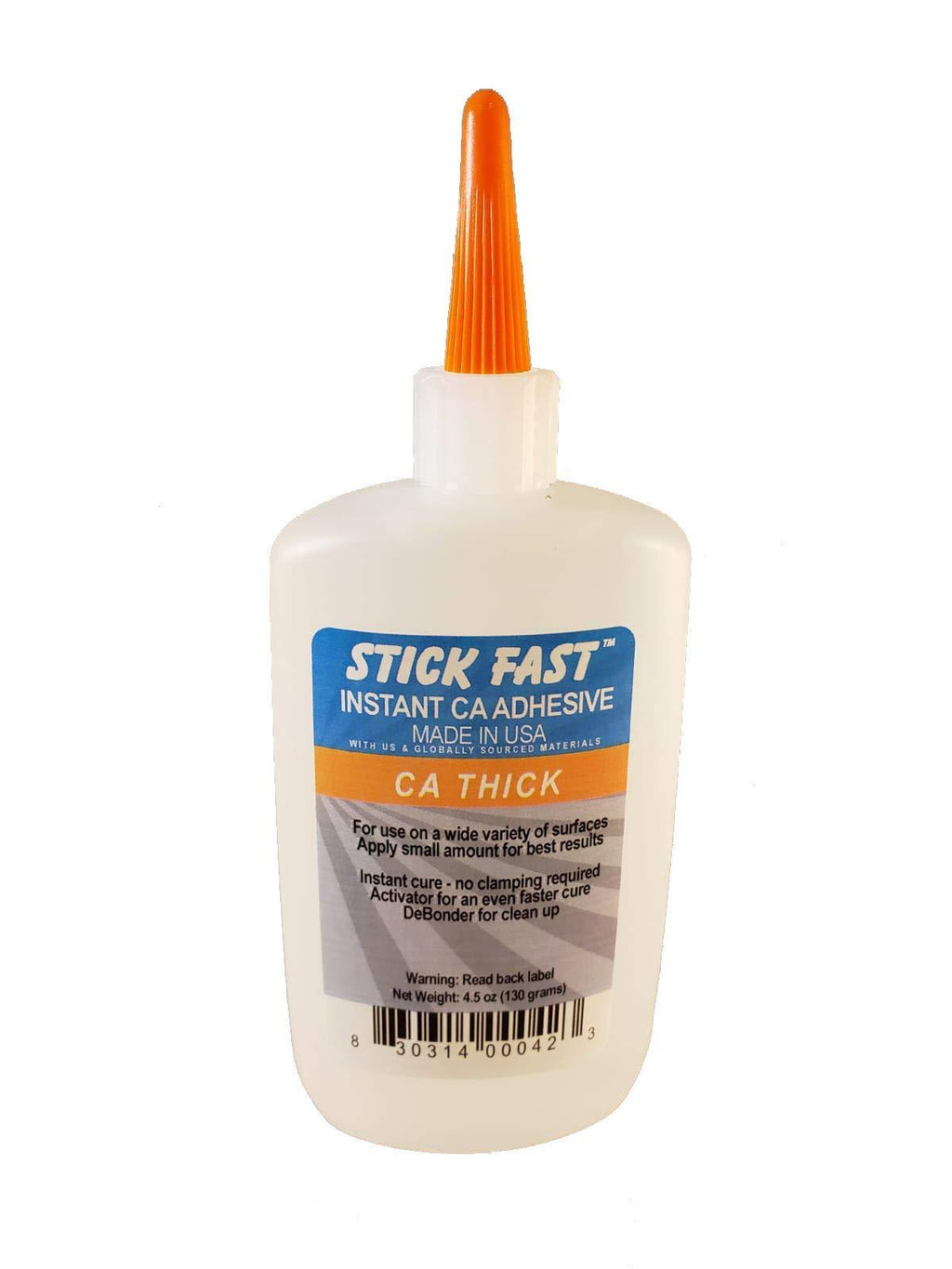 Stick Fast TMI Products Thick 4.5 oz Cyanoacrylate Quick-Set Adhesive