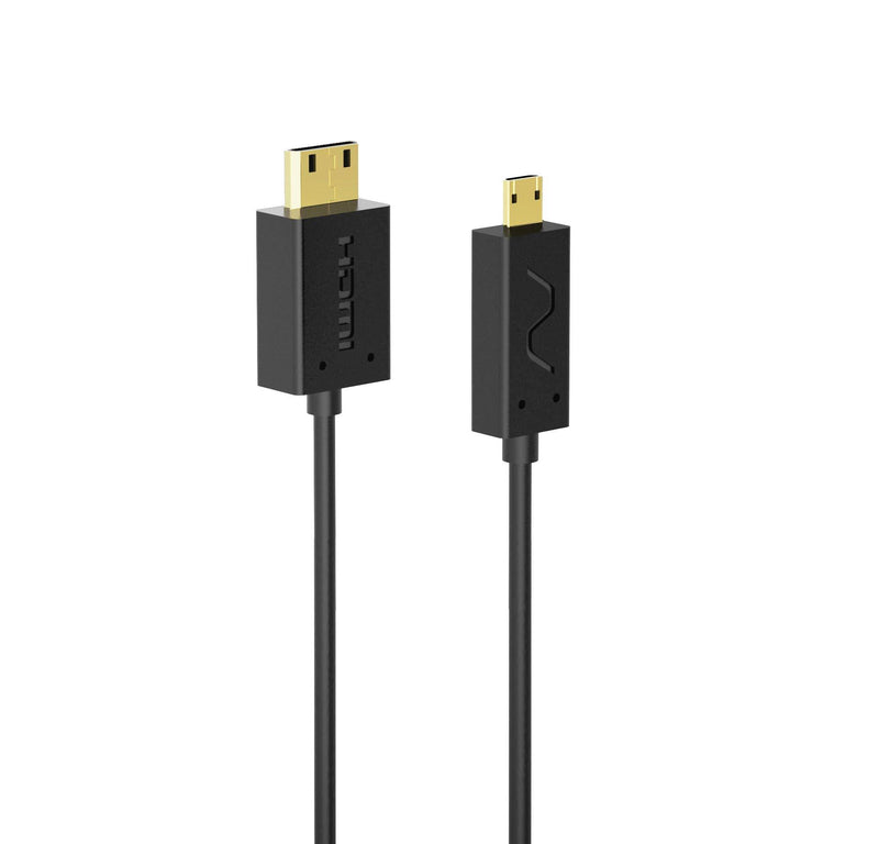 Nanosecond Extreme Slim 2.6â€™ Micro HDMI to Mini HDM Cable -Worldâ€™s Thinnest & Most Flexible HDMI Cable (2.6FT /0.8m) High-Speed Supports Full 1080P, 4K, UltraHD, 3D, Ethernet, and Audio Return Channel