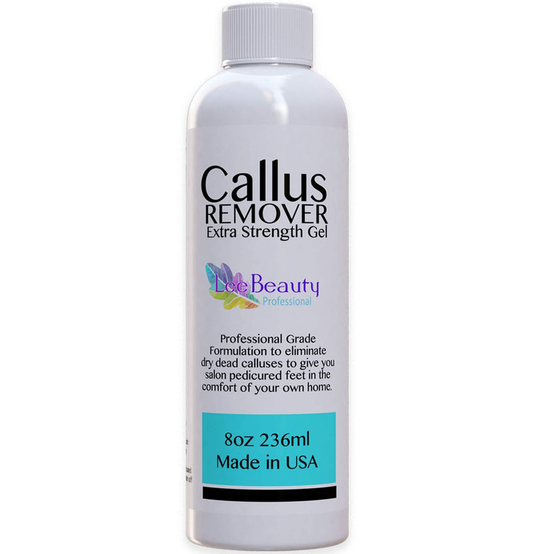 8oz Callus Remover gel for feet for a professional pedicure. Better results than, foot file, pumice stone, foot scrubber, foot buckets & callus shaver. Rid ugly callouses from feet in minutes!