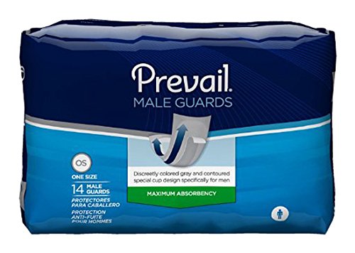 Prevail PV-811 Prevail for Men Light to Maximum Absorbency Male Guards (Pack of 14)