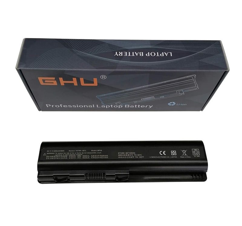 New GHU Battery 58 WHR 484170-001 484172-001 HSTNN-CB72 Compatible with HP Pavilion DV4 DV5 Compaq Presario CQ40 CQ45 CQ50 CQ60 EV06 KS524AA KS526AA 462889-141 462890-542 484171-001 485041-001