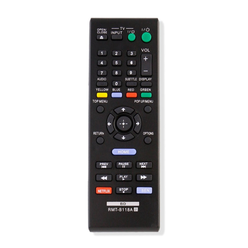 RMT-B118A Replaced Remote Control Applicable for Sony Blu-ray DVD Player BDP-BX18 BDP-S185 BDP-BX3100 BDP-BX39 BDP-S1100 BDPBX18 BDPS185 BDPBX3100 BDPBX39 BDPS1100