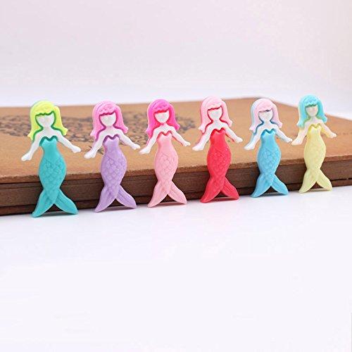 Creative Office Item/Colorful Mermaid Series Pushpins/10 Piece/Random Color