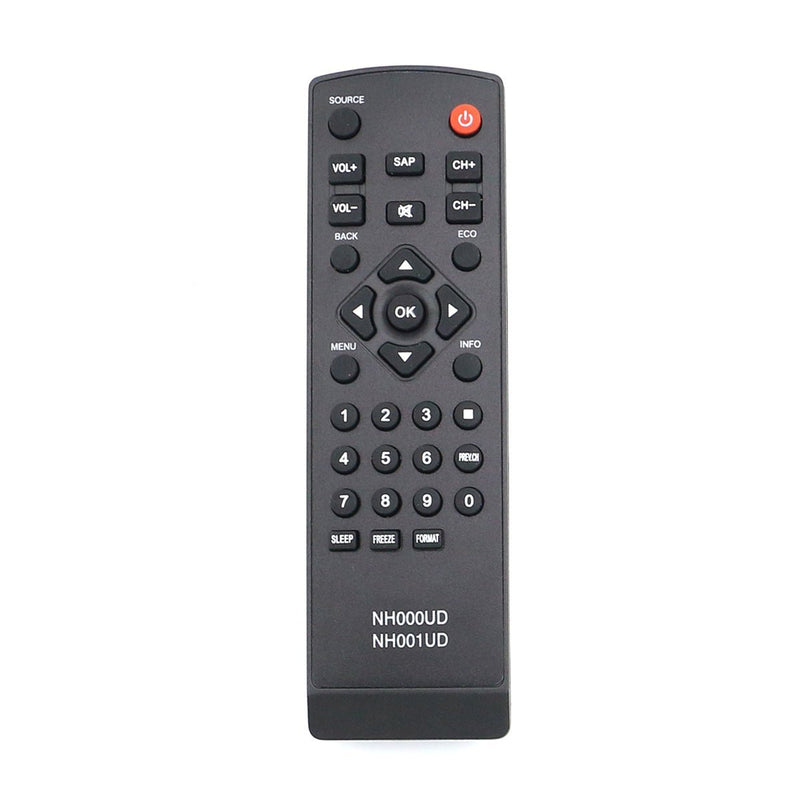 ZdalaMit NH000UD NH001UD Replaced Remote fit for Emerson Sylvania TV RLC220SL1 LC320SL1 LC220SL1 LC190SL1 LC320EM3F RLC370EM2 LC370EM2 RLC320EM2F LC401EM3F RLC320SL1 LC190EM2 LC320SL1DS2 LC401EM2F