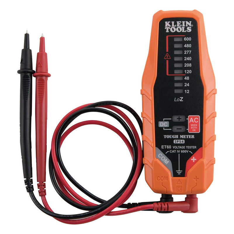 Klein Tools ET60 Voltage Meter, AC Voltage and DC Voltage Tester, Low Voltage Digital Multimeter Does Not Need Batteries AC/DC Voltage