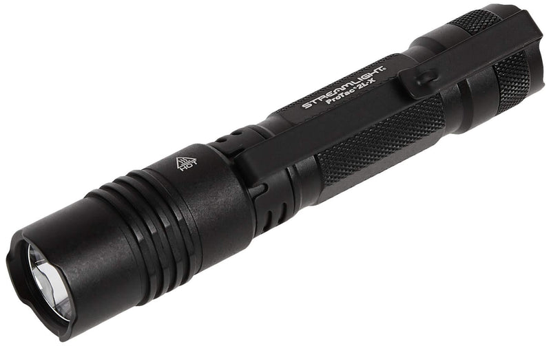 Streamlight 88063 ProTac 2L-X 500 Lumen Professional Tactical Flashlight with High/Low/Strobe Dual Fuel Use 2x CR123A or 1x Rechargeable Li-iON Batteries and Holster - 500 Lumens,Black W/ CR123A Batteries Easy-open Box