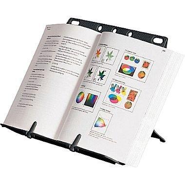 1InTheOffice Book Stand, Super Book Holder, Adjustable Book Stand Holder/Cookbook/iPad (Light Gray)