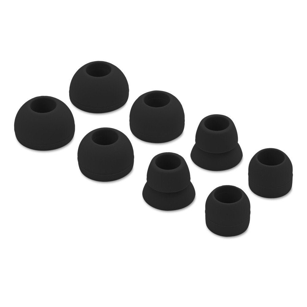 Replacement Silicone Eartips Earbuds Eargels for Beats by dr dre Powerbeats 3 Wireless Stereo Earphones (Black) Black