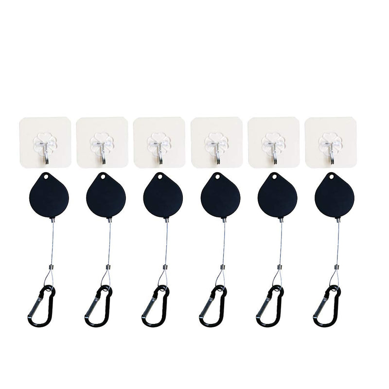 (6 Packs) Orzero Lanyards and Adhesive Hooks for HTC Vive , Oculus Rift S ,Sony Playstation VR Virtual Reality Headset or Other Wired VR Games No More Cable Worries with VR Cable Management