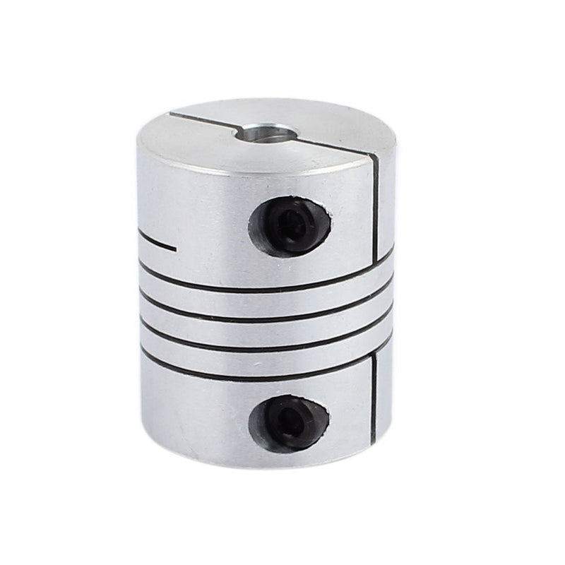 uxcell 6mm to 10mm Shaft Coupling 30mm Length 25mm Diameter Stepper Motor Coupler Aluminum Alloy Joint Connector for 3D Printer CNC Machine DIY Encoder 6-10mm