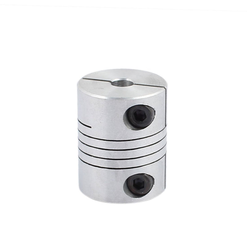 uxcell 5mm to 6.35mm Shaft Coupling 25mm Length 20mm Diameter Stepper Motor Coupler Aluminum Alloy Joint Connector for 3D Printer CNC Machine DIY Encoder 5-6.35mm