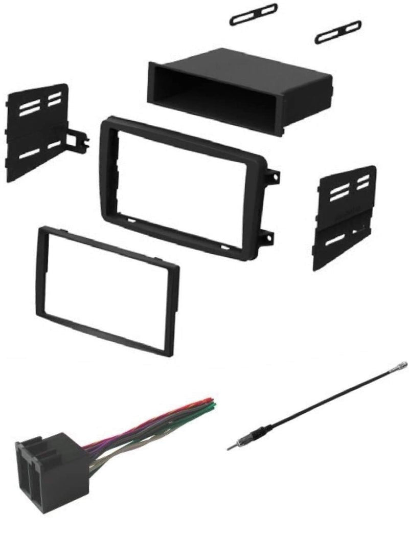 ASC Audio Car Stereo Radio Install Dash Kit, Wire Harness, and Antenna Adapter to Add an Aftermarket Radio for some 2001 2002 2003 2004 Mercedes C Class C230 C240 C320