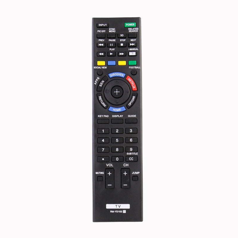 RM-YD102 Rmyd102 Replacement Remote Control Applicable for Sony Bravia TV KDL-50W790B KDL-50W800B KDL-55W790B KDL-55W800B KDL-55W950B KDL-55X830B KDL-60W840B KDL-60W850B KDL-65W950B KDL-65X830B
