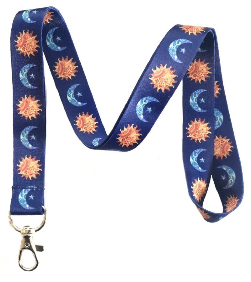 Celestial Themed Lanyard Key Chain Id Badge Holder (Galaxy) Galaxy