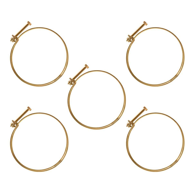 POWERTEC 70218 6-Inch Double Wire Hose Clamp | 5-Pack