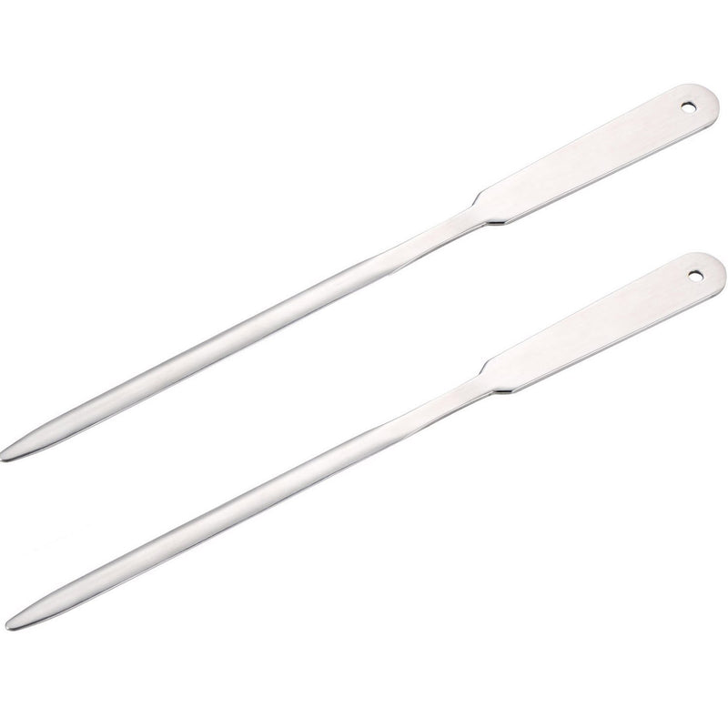 2 Pack Letter Openers Envelope Opener Stainless Steel Hand Letter Envelope Knife Lightweight Envelope Slitter (Silver)