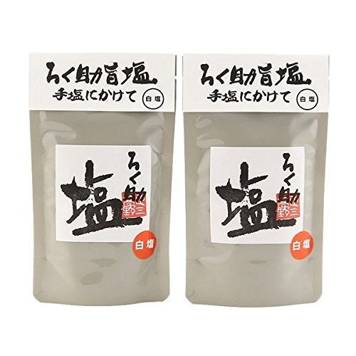 Rokusuke salt white 2 pack set 150gX2 kelp and also shiitake mushroom flavor salt grip [Parallel import]