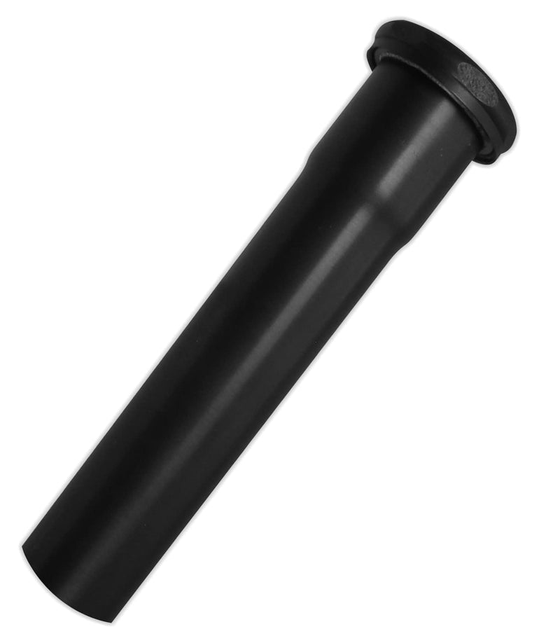 Westbrass D422-62 1-1/2" x 8" Slip Joint Extension Tube, Matte Black 1 Pack