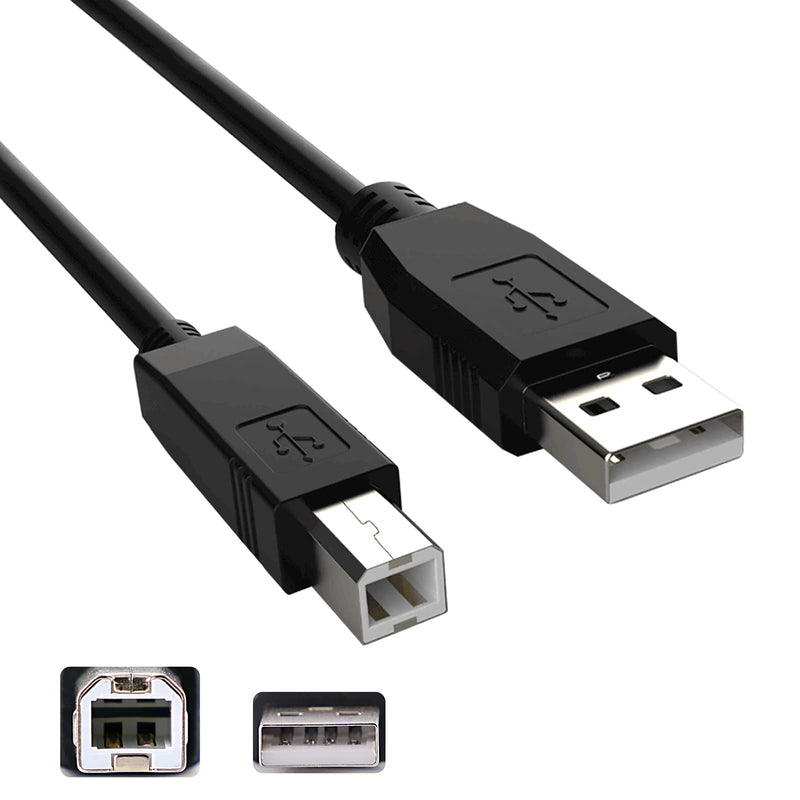 Inovat Replacement 10FT USB PC Data Transfer Host Cable Cord Printer Cable for Williams Legato 88-Key Digital Piano