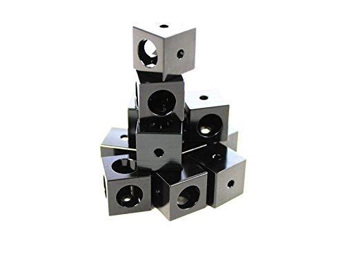 Makerbeam XL Corner Cube Black (15x15x15mm) 12pcs