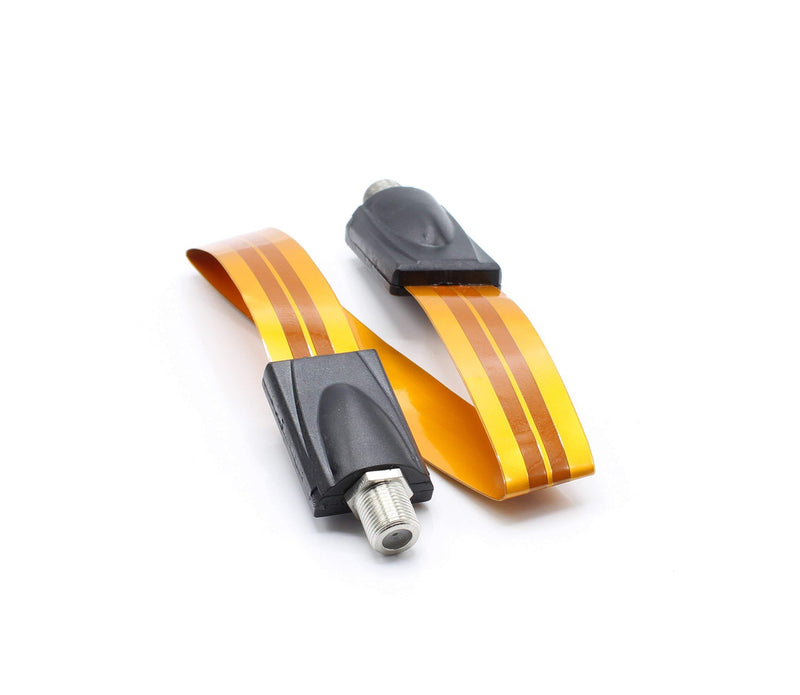 Ultra Flat, Ghost Wire, High Frequency Coaxial Flat Cable for Windows and Door - Coax Compatible with Directv, Satellite Dish, AT&T, Comcast, and Many More