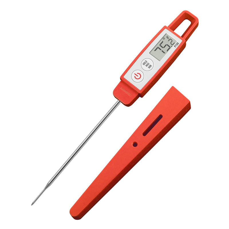 Lavatools PT09 4.5" Commercial Grade Digital Instant Read Meat Thermometer for Kitchen, Food Cooking, Grill, BBQ, Smoker, Candy, Home Brewing, and Oil Deep Frying Chipotle Regular