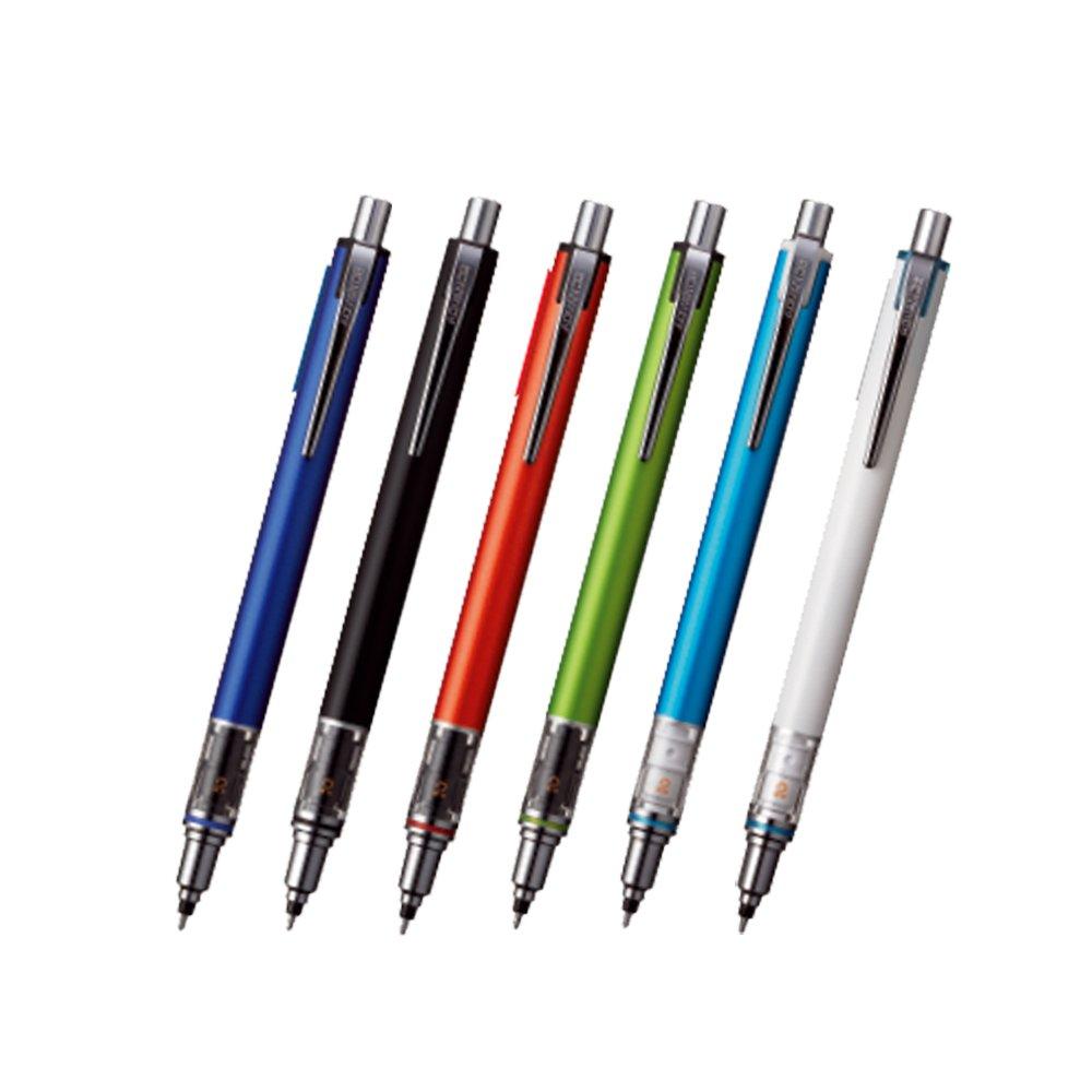 Uni Mechanical Pencil Kurutoga Advance 0.5mm 6-Pencil Bundle Set , Navy M55591P.9 , Black M55591P.24 , Red M55591P.15 , Lime Green M55591P.5 , Blue M55591P.33 , White M55591P.1