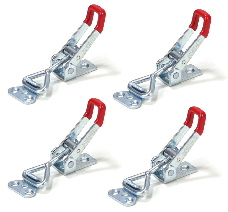 POWERTEC 20311 Pull-Action Latch Toggle Clamp, 220 lbs Capacity, 4001, 4PK 4 Pack