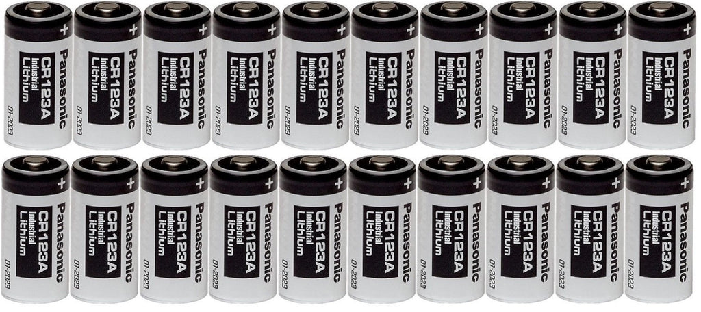 Panasonic 20 CR123A 123A Industrial 3V Lithium Batteries